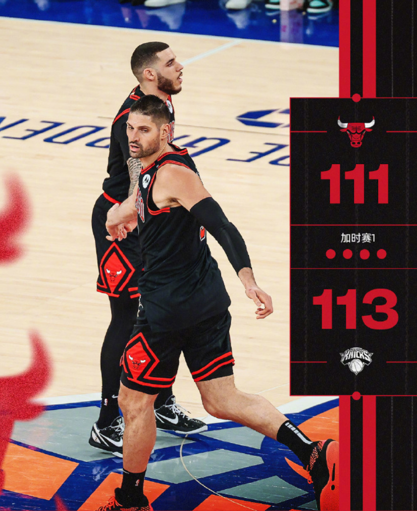 NBA常规赛公牛击败太阳，终结连败